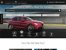 Tablet Screenshot of celebritymotorcar.com